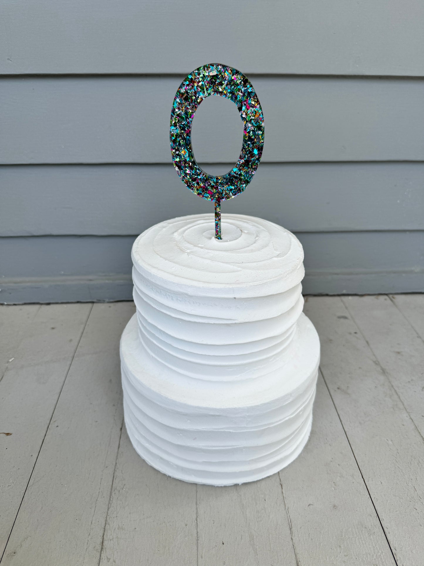 0 Cake Topper