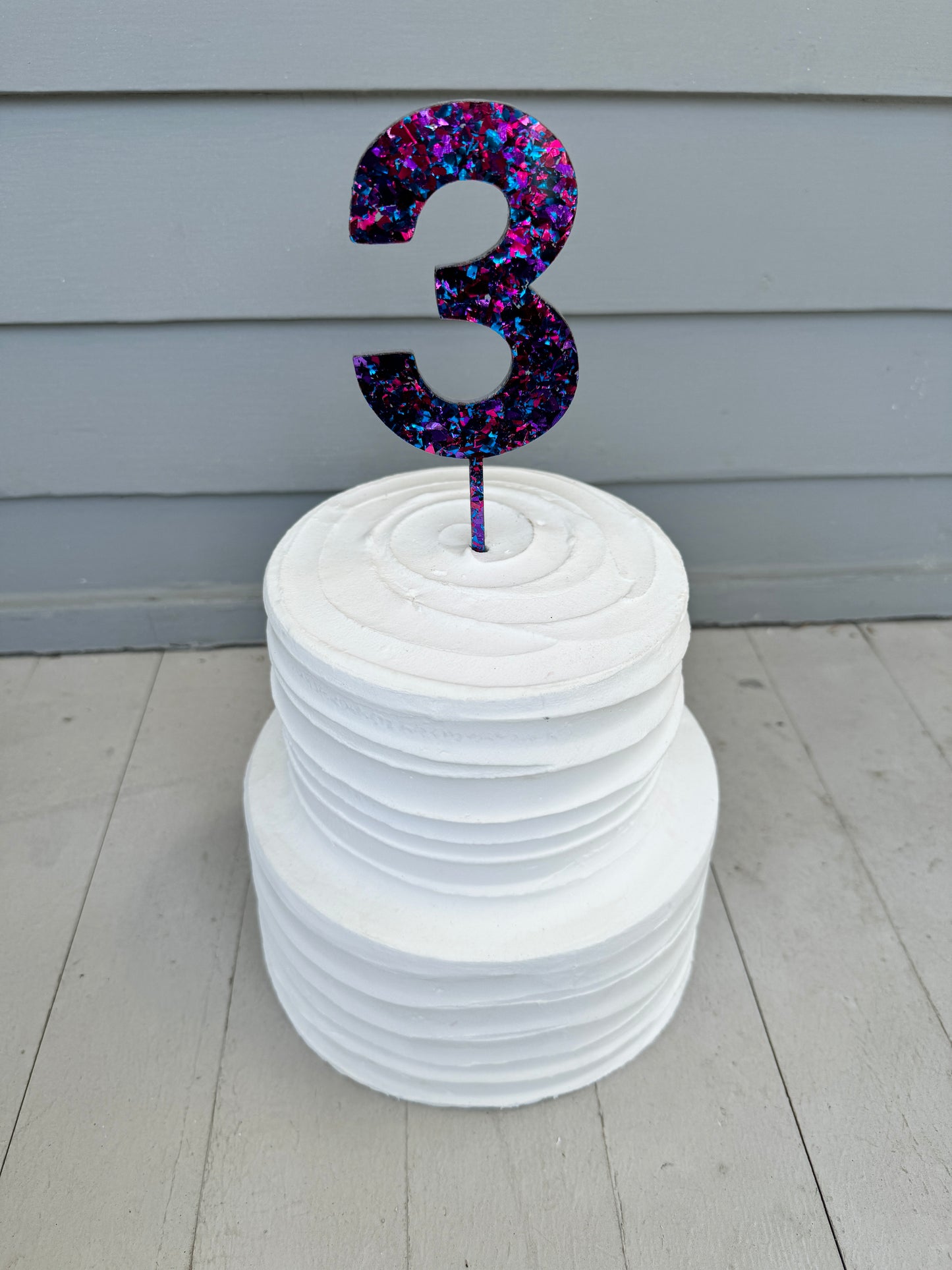 3 Cake Topper