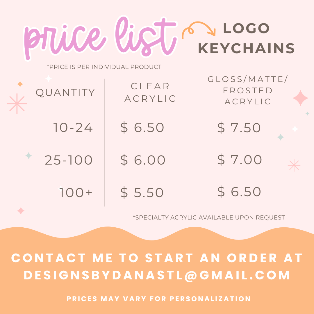 Custom Logo Acrylic Keychain