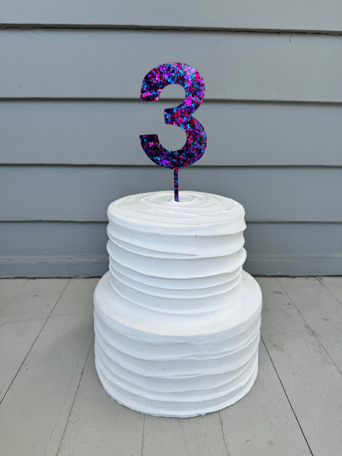 3 Cake Topper