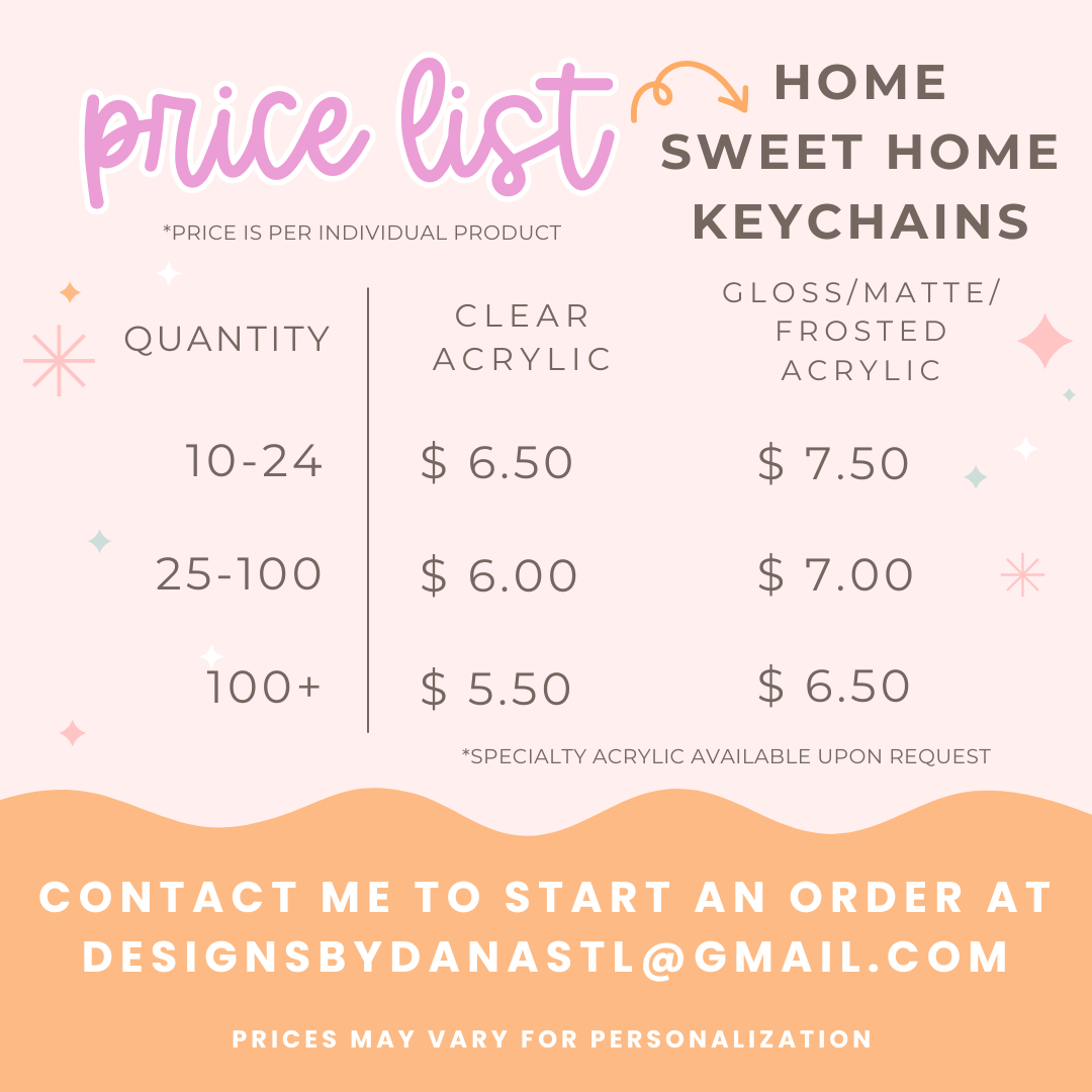 Home Sweet Home Acrylic Keychain