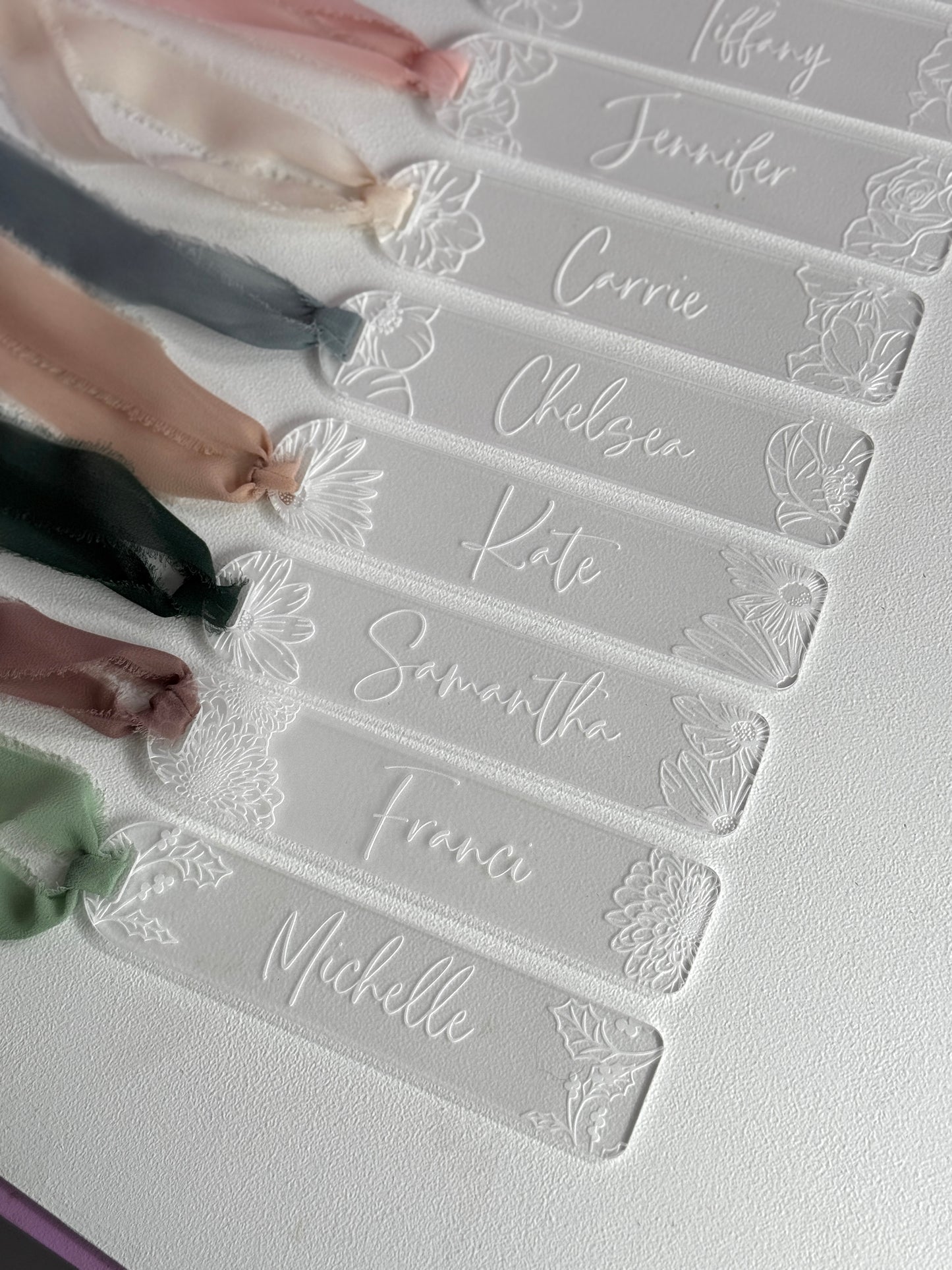 Personalized Birth Month Flower Bookmark