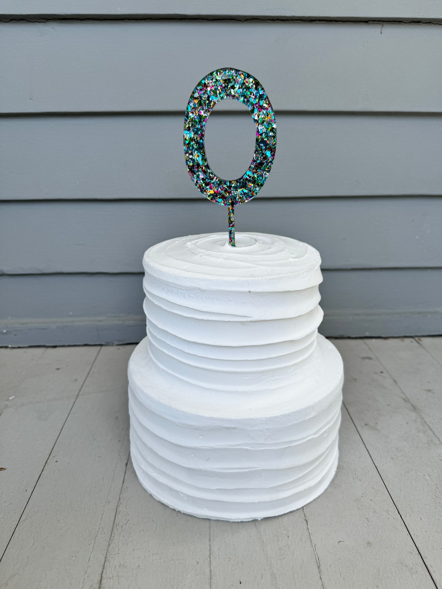 0 Cake Topper