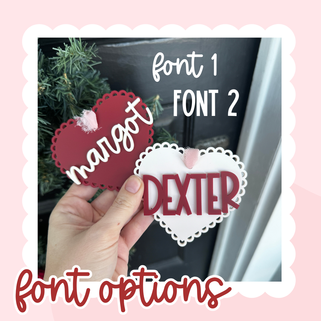 Valentines Name Tag