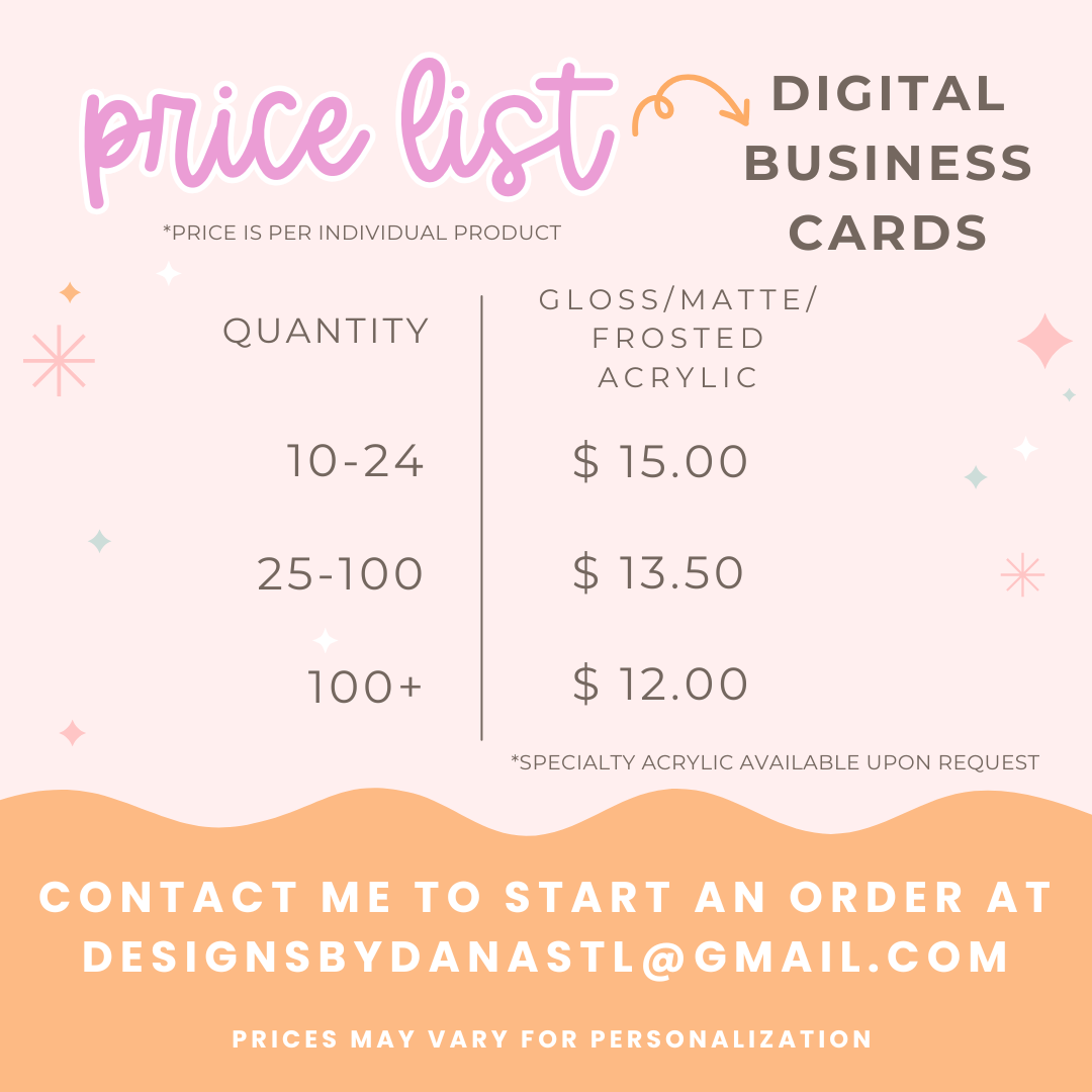Digital Business Card - Social Media Icons & Payment Apps