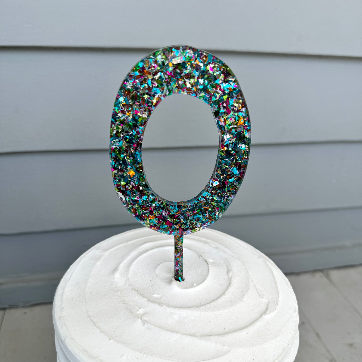 0 Cake Topper