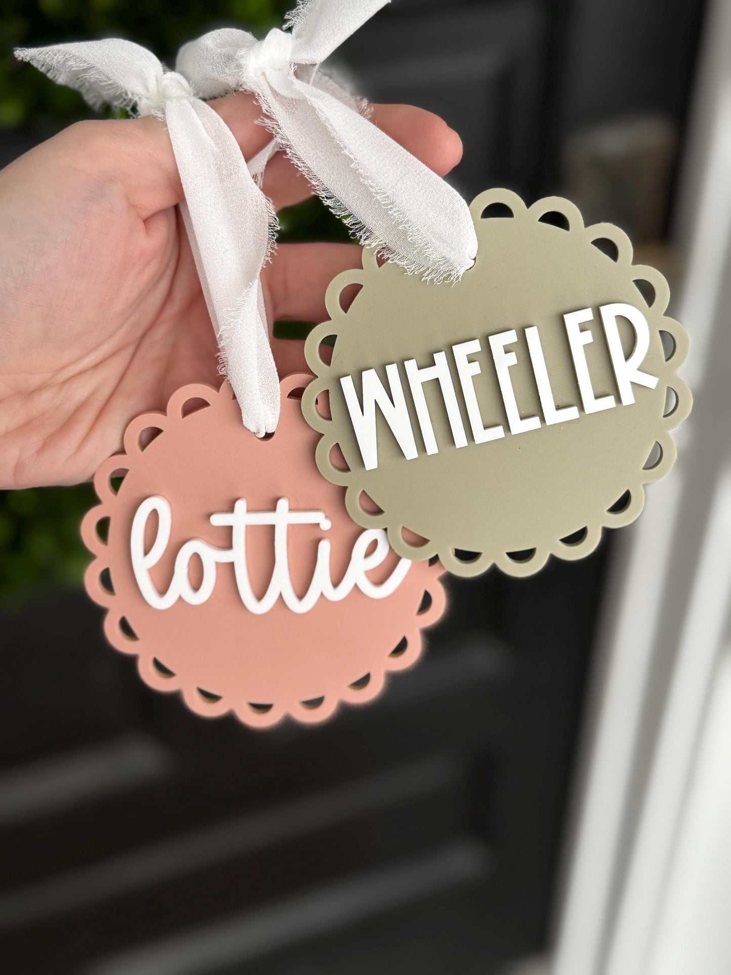 Cute Personalized Bag Tag | Custom Name Tag for Backpacks, Luggage, Sports Bags – Acrylic Keychain – Gift for Kids, Teens, Adults | Easter