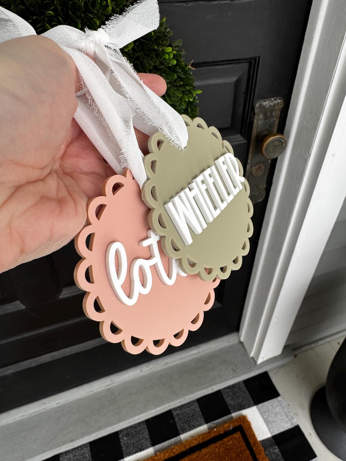 Cute Personalized Bag Tag | Custom Name Tag for Backpacks, Luggage, Sports Bags – Acrylic Keychain – Gift for Kids, Teens, Adults | Easter