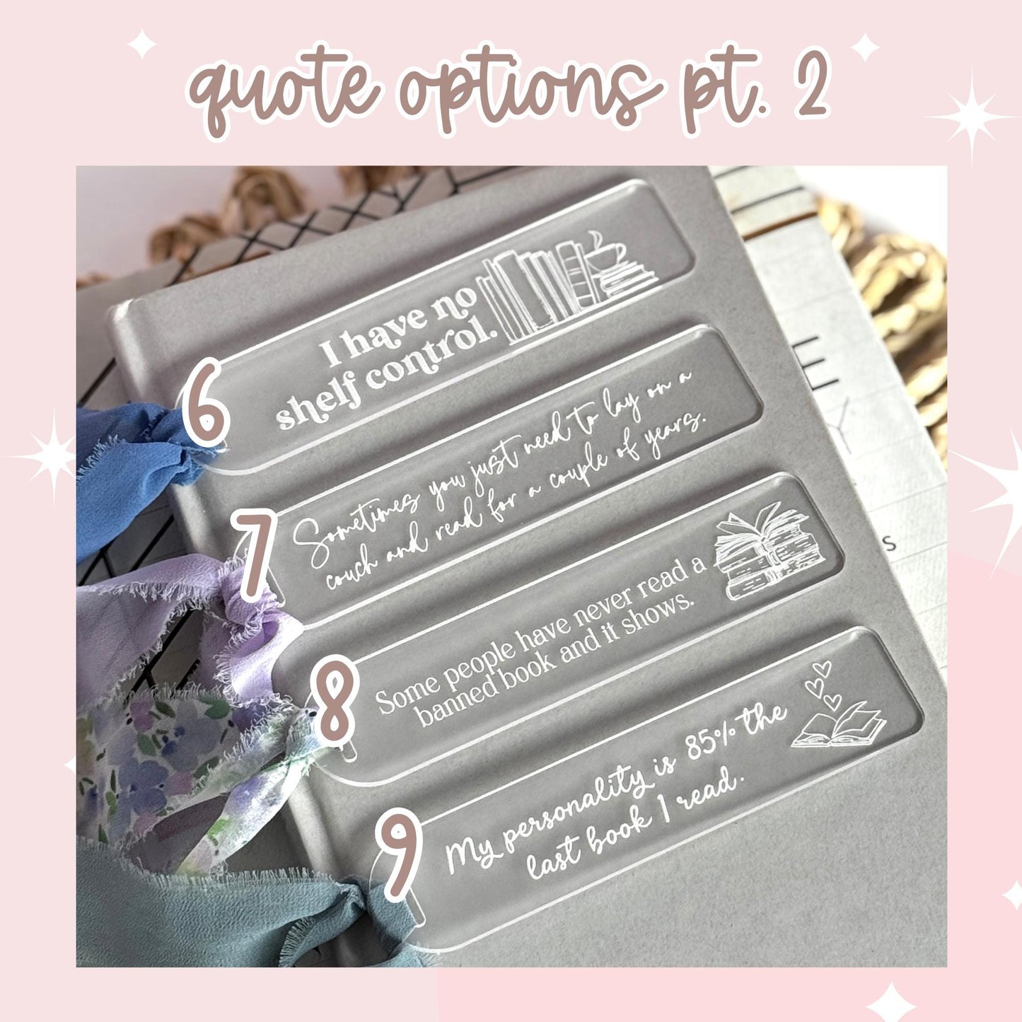 Funny Acrylic Bookmark with Reading Quote Bookmark for Book Lover Snarky Book Gift Cute Gift for Reader Gift for Teacher Gift for Book Lover