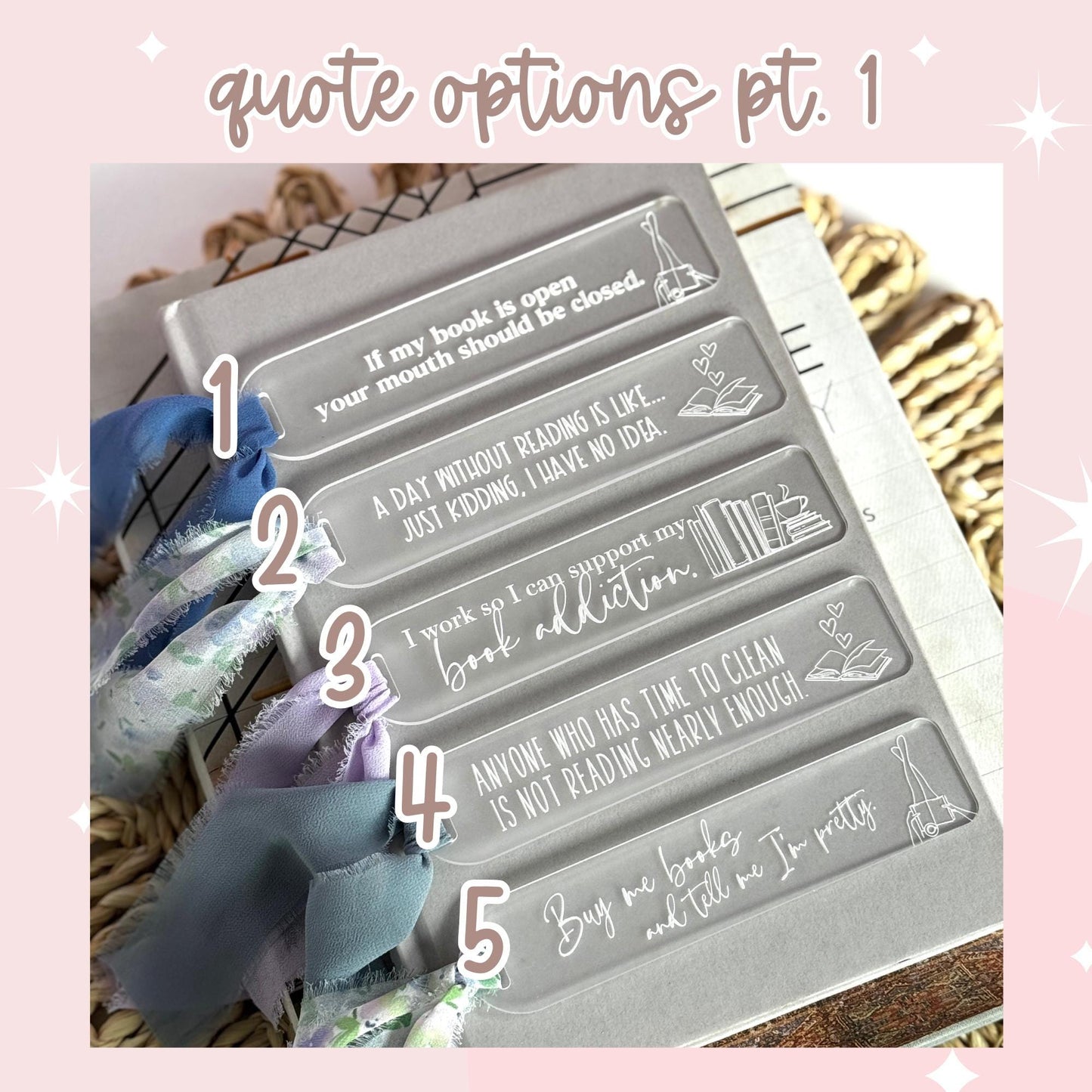 Funny Acrylic Bookmark with Reading Quote Bookmark for Book Lover Snarky Book Gift Cute Gift for Reader Gift for Teacher Gift for Book Lover