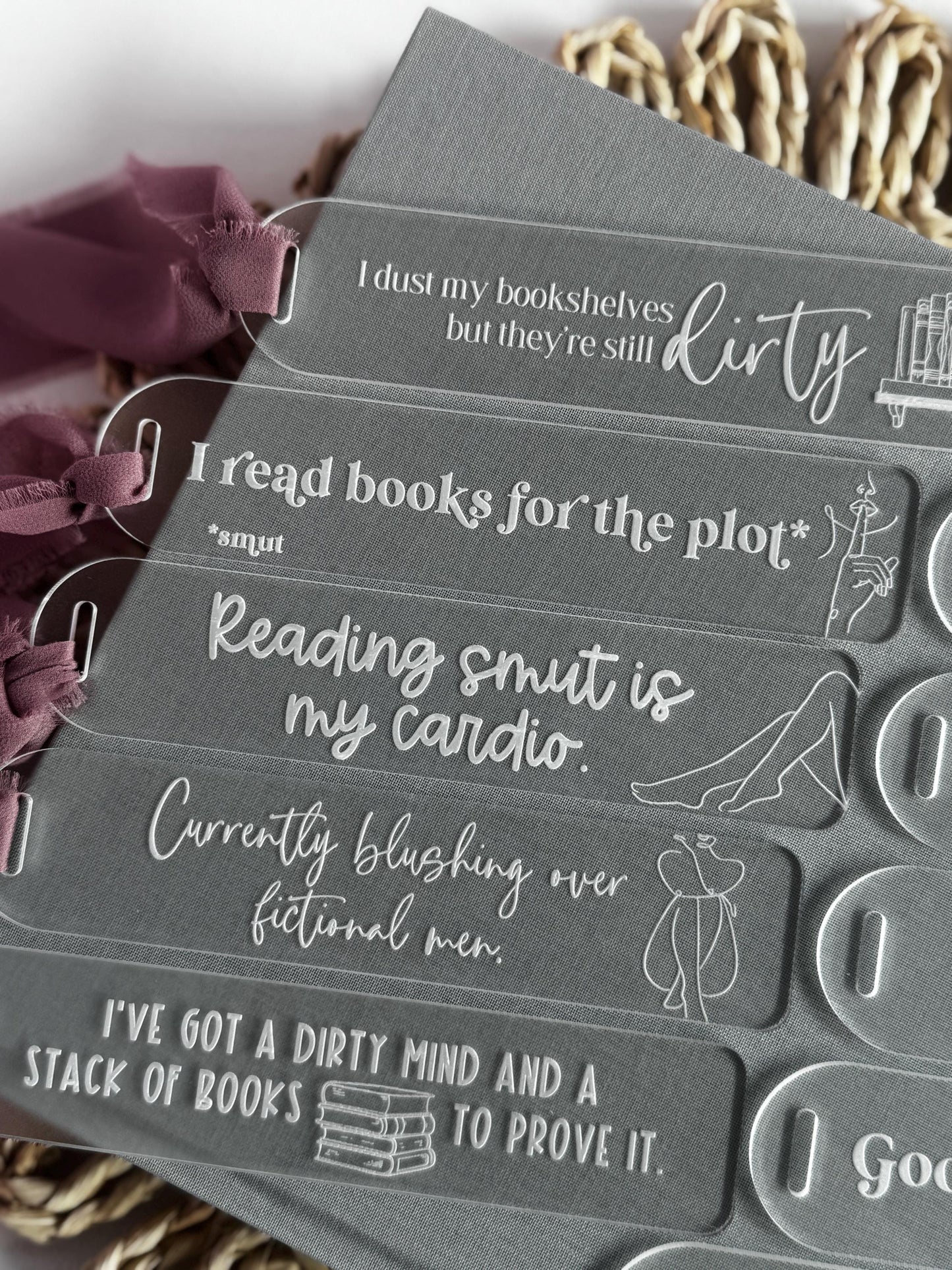 Smut Acrylic Bookmark with Funny Quote Snarky Book Gift NSFW Gift Spicy Reader Gift Smut Reader Gift Gift for Book Lover Spicy Book Gift