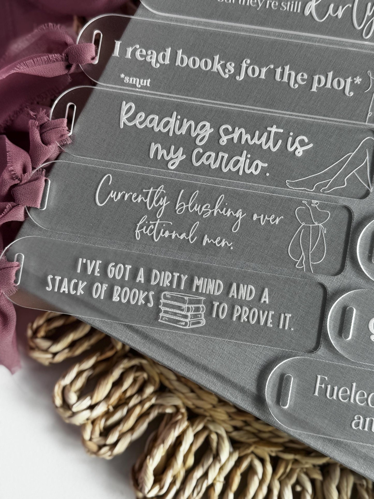 Smut Acrylic Bookmark with Funny Quote Snarky Book Gift NSFW Gift Spicy Reader Gift Smut Reader Gift Gift for Book Lover Spicy Book Gift