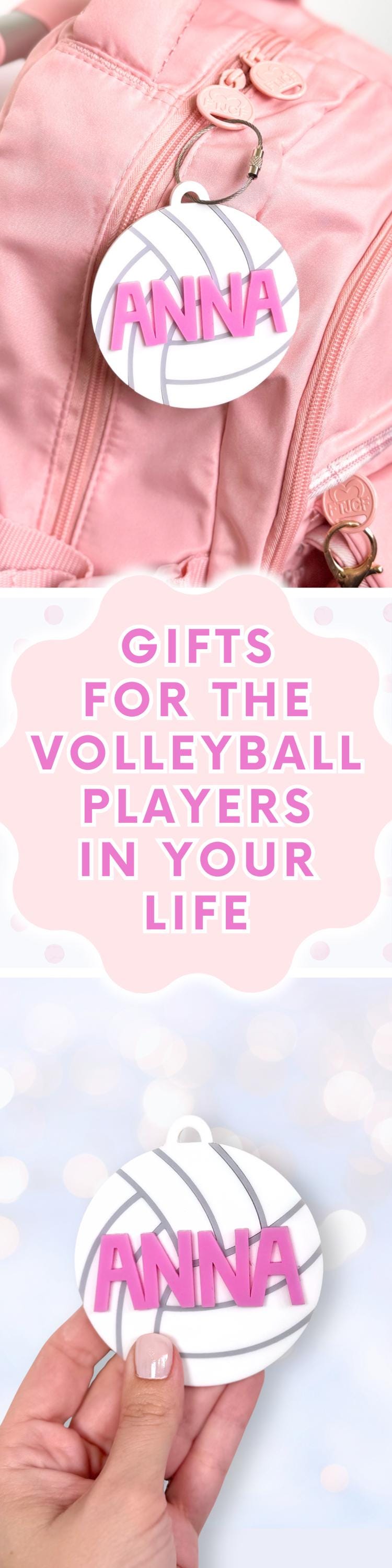 Volleyball Bag Tag | Personalized Bag Tag | Volleyball Keychain | Volleyball Gift | Gift for Boy | Gift for Girl | Stocking Stuffer