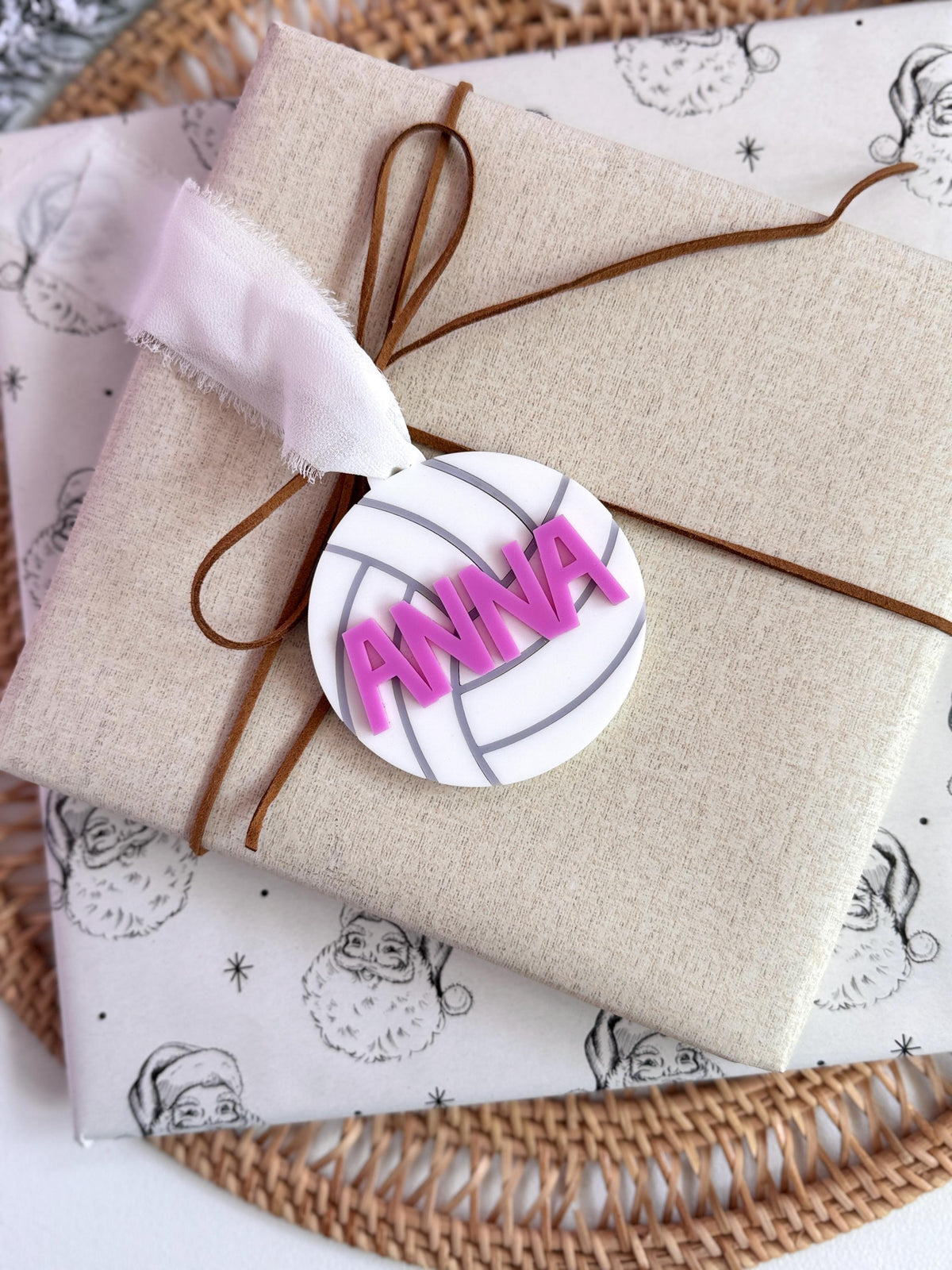 Volleyball Ornament Personalized Christmas Gift Volleyball Player Team Keepsake Coach Appreciation Present Custom Stocking Stuffer for Kids
