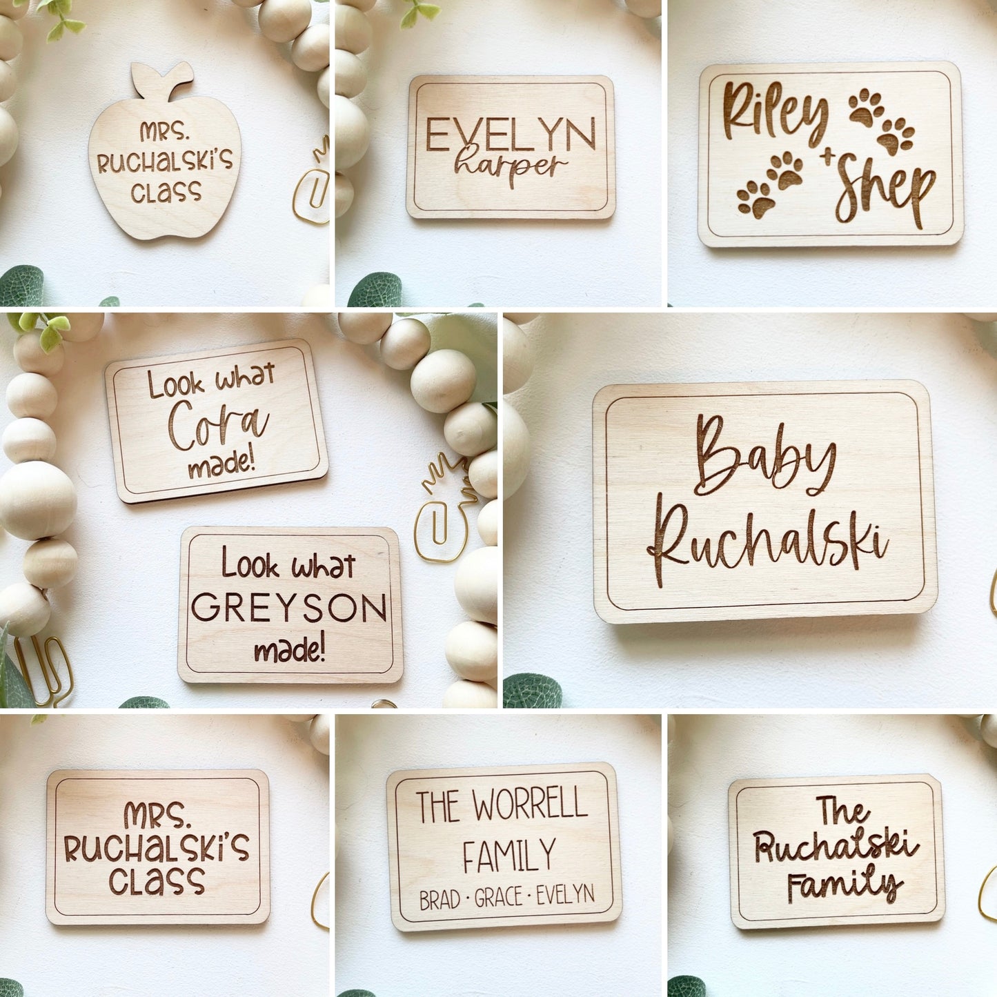 First and Middle Name Magnet