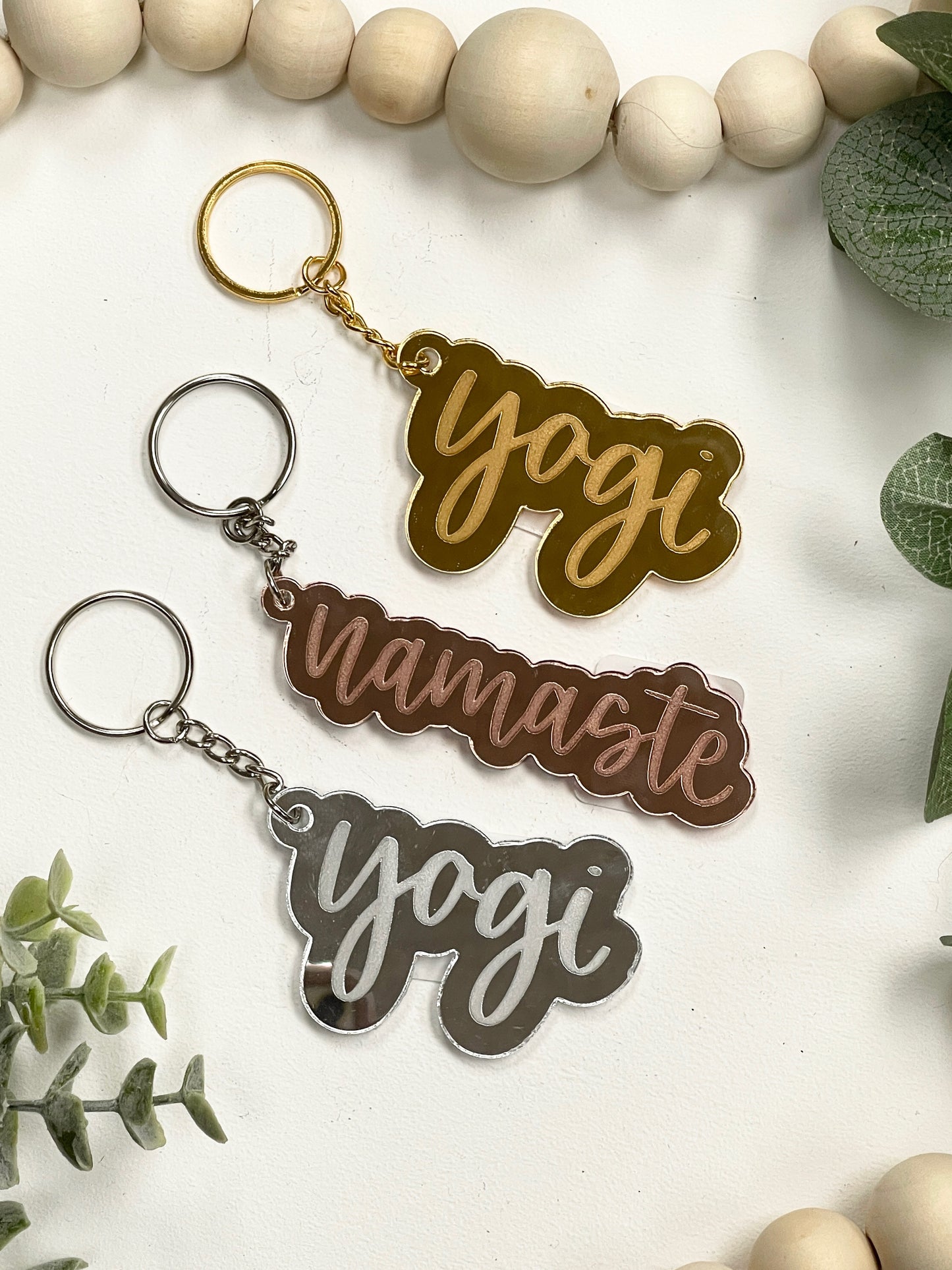 Yogi/Namaste Acrylic Keychain