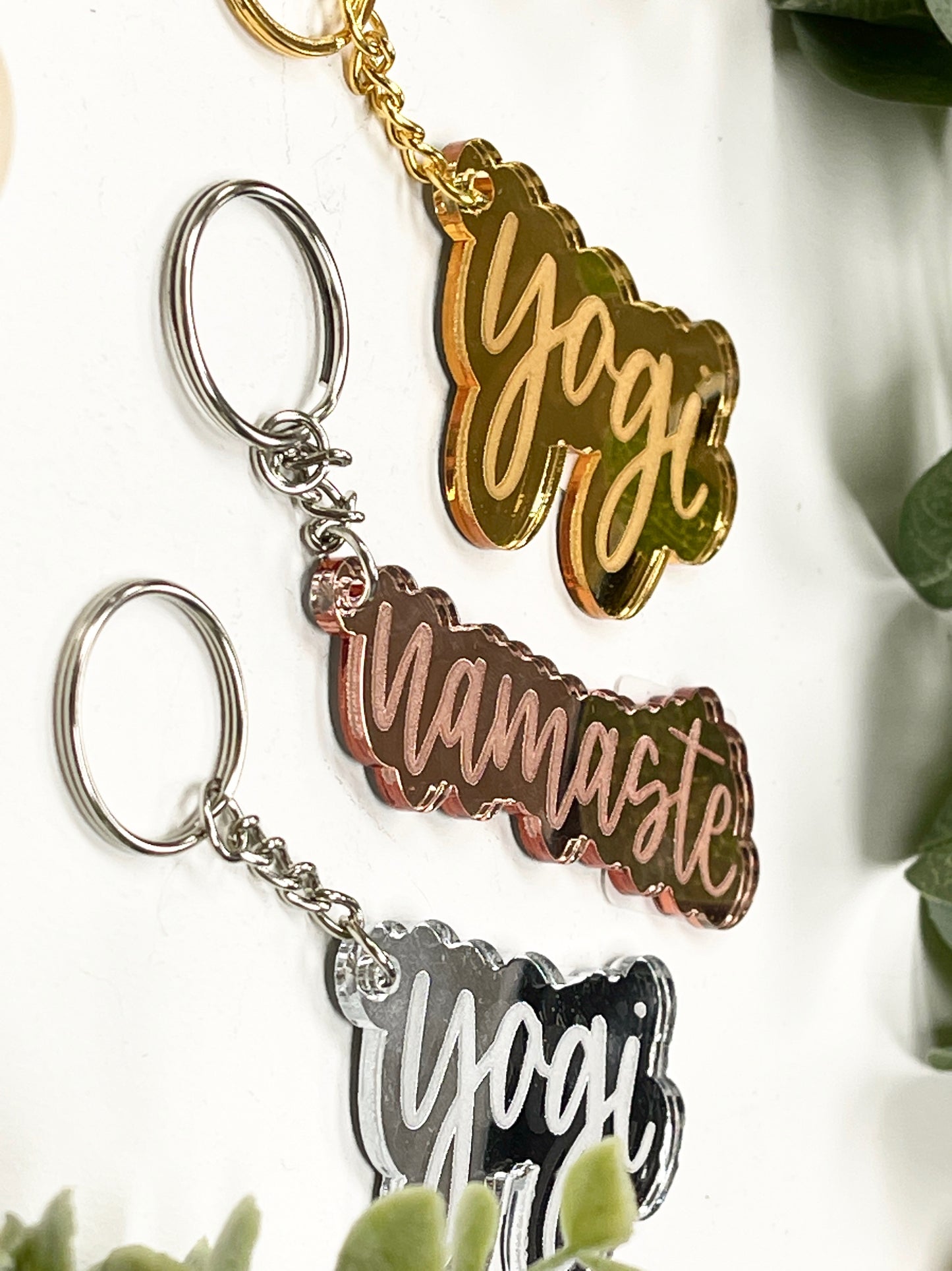 Yogi/Namaste Acrylic Keychain