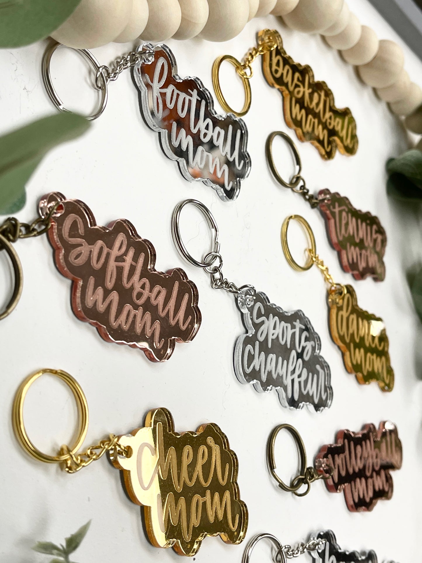 Sports Mom Acrylic Keychain