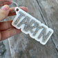 Glitter Layered Acrylic Name Bag Tag