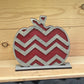 Medium Burgundy Chevron Pumpkin