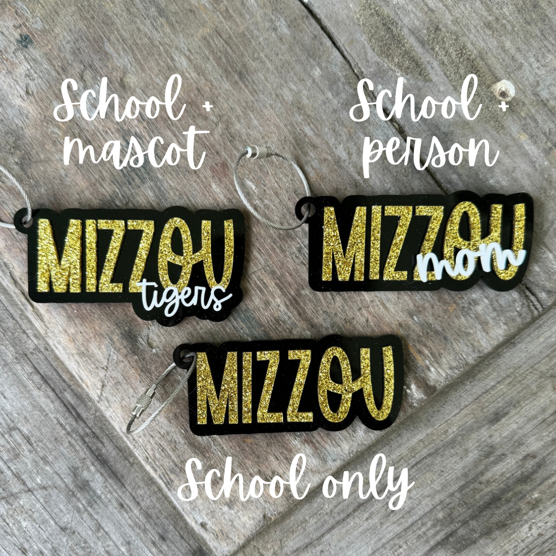 School Name + Person Bag Tag