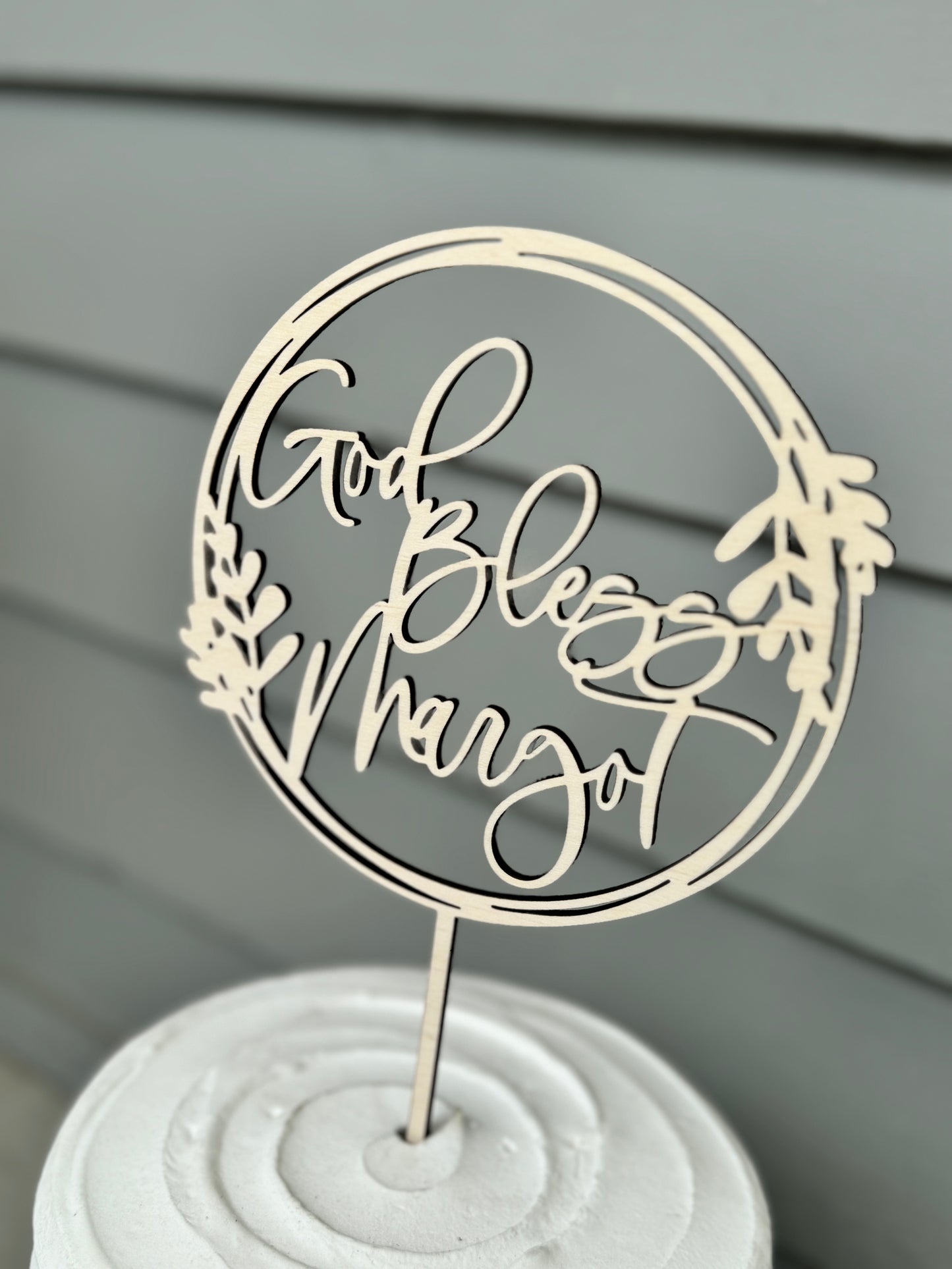 Baptism Cake Topper