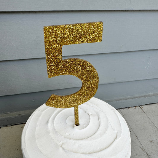 5 Cake Topper