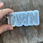 Glitter Layered Acrylic Name Bag Tag