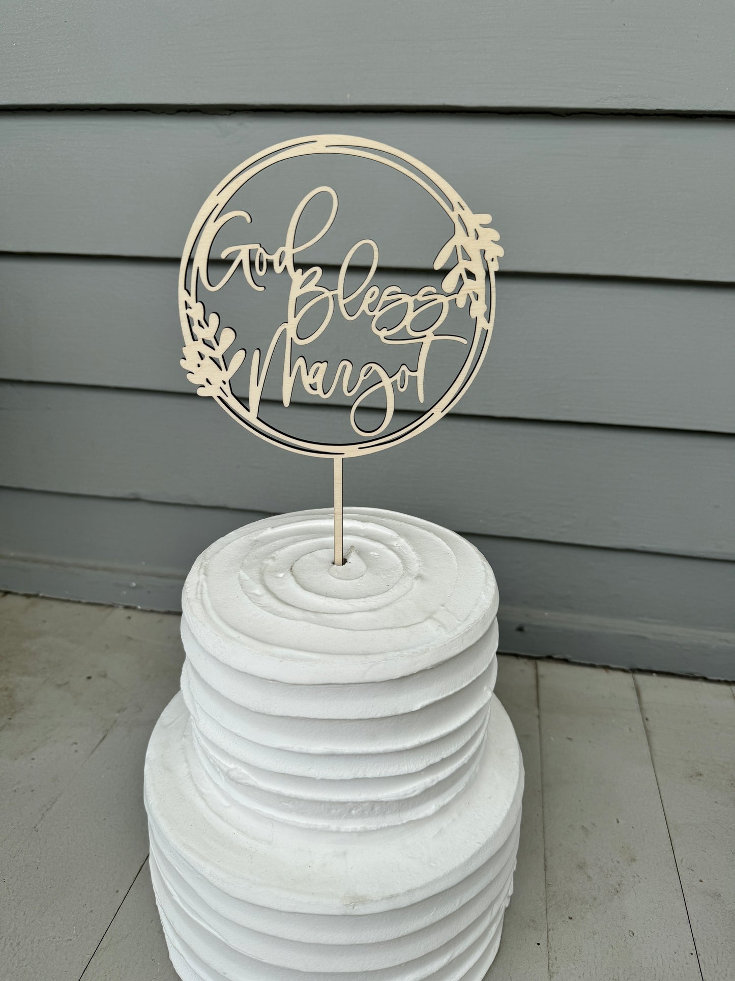 Baptism Cake Topper