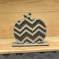 Small Brown Chevron Pumpkin