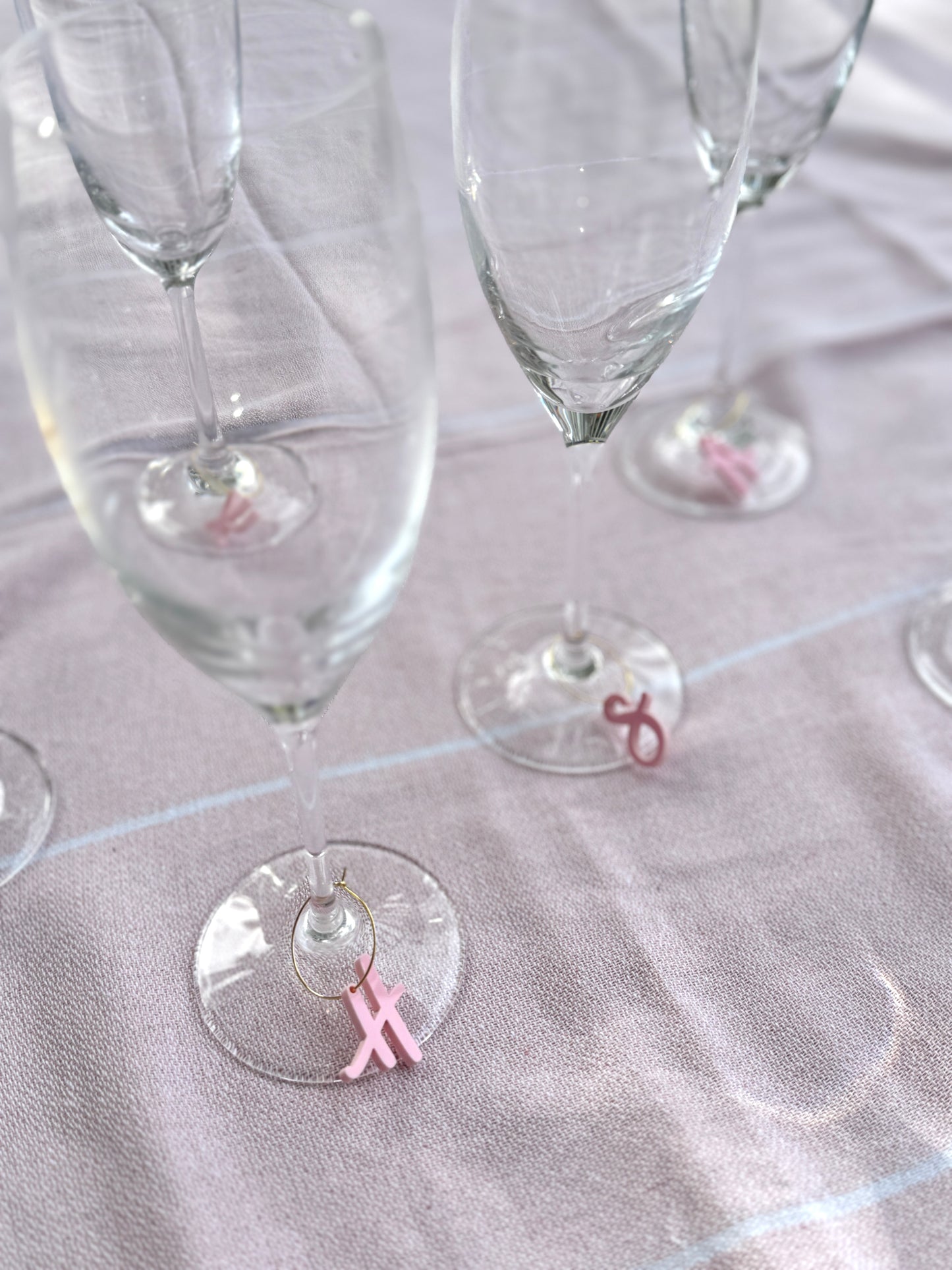 Letter Wine Charms - Font 1