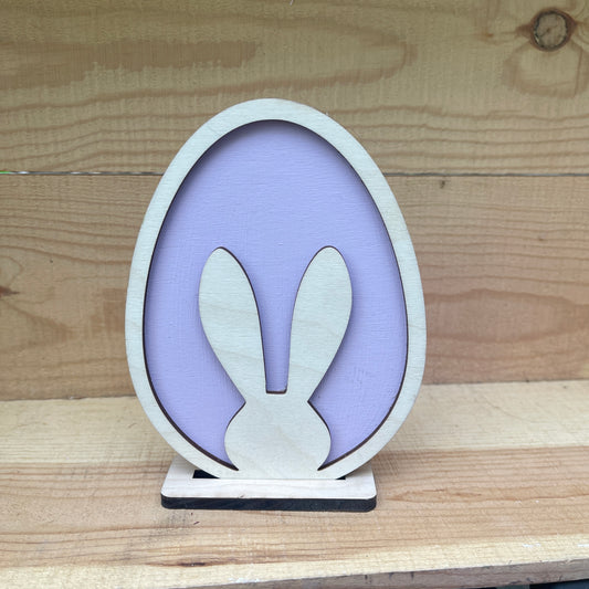 Small Bunny Silhouette Egg 6