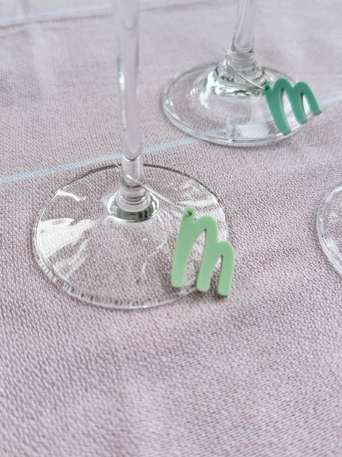 Letter Wine Charms - Font 2