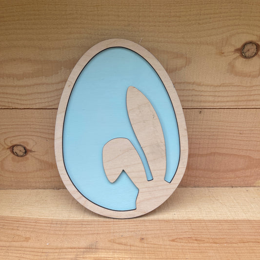 Large Bunny Silhouette Egg 5