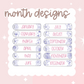 Personalized Birth Month Flower Bookmark