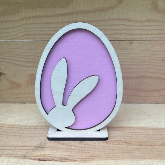 Small Bunny Silhouette Egg 10