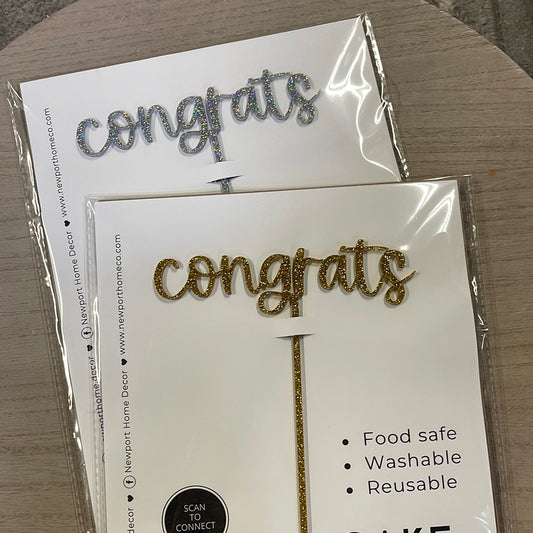 Congrats Cake Topper