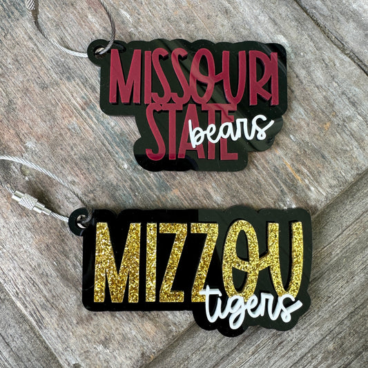 School Name + Mascot Bag Tag