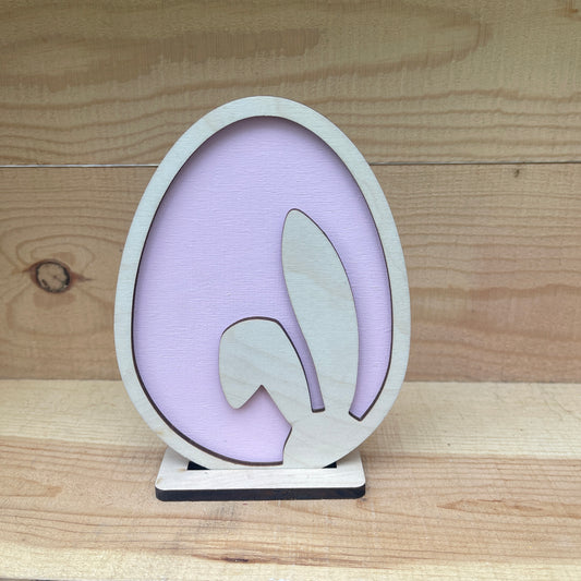 Small Bunny Silhouette Egg 12