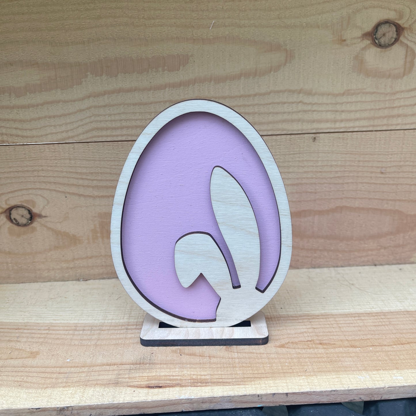 Small Bunny Silhouette Egg 14