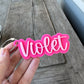 Layered Acrylic Name Bag Tag