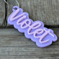 Layered Acrylic Name Bag Tag