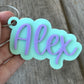 Layered Acrylic Name Bag Tag