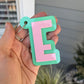 Layered Acrylic Letter Bag Tag