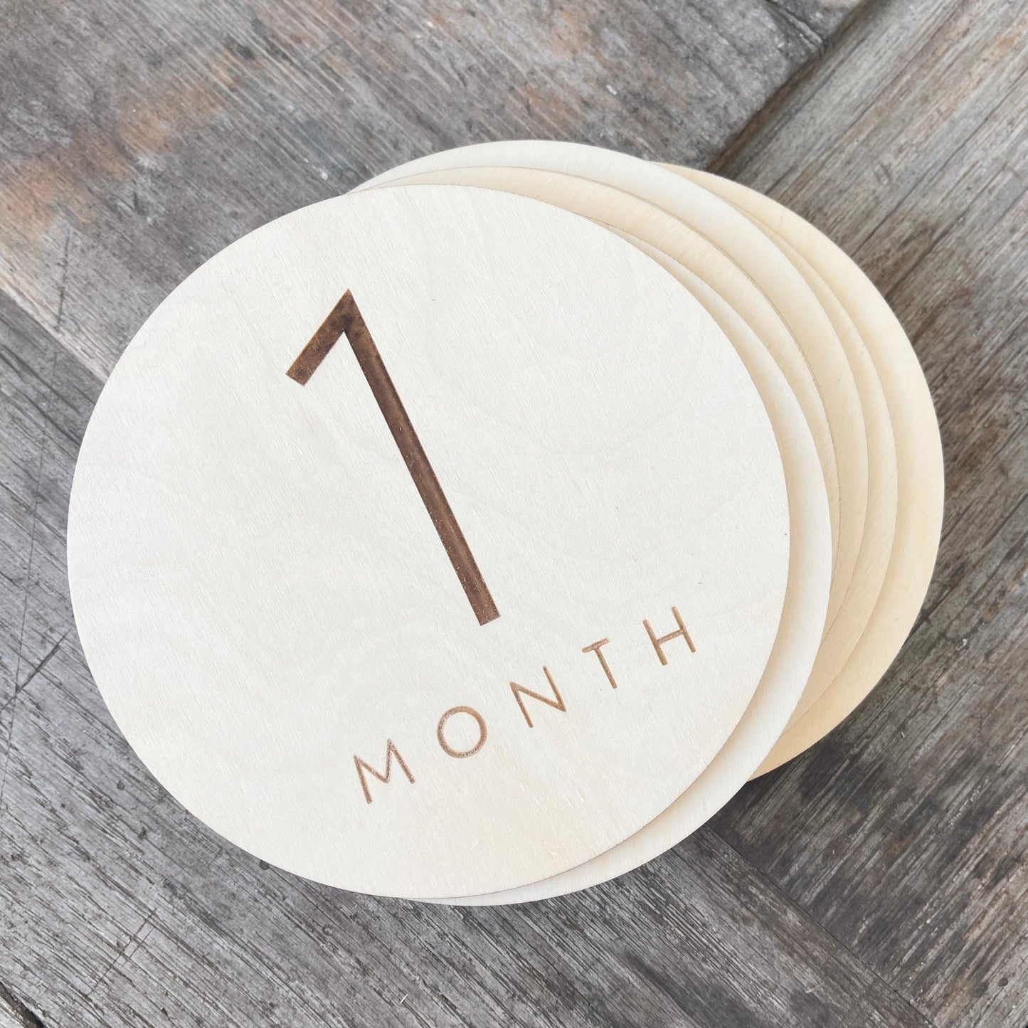 Baby Monthly Milestone Rounds Design 1