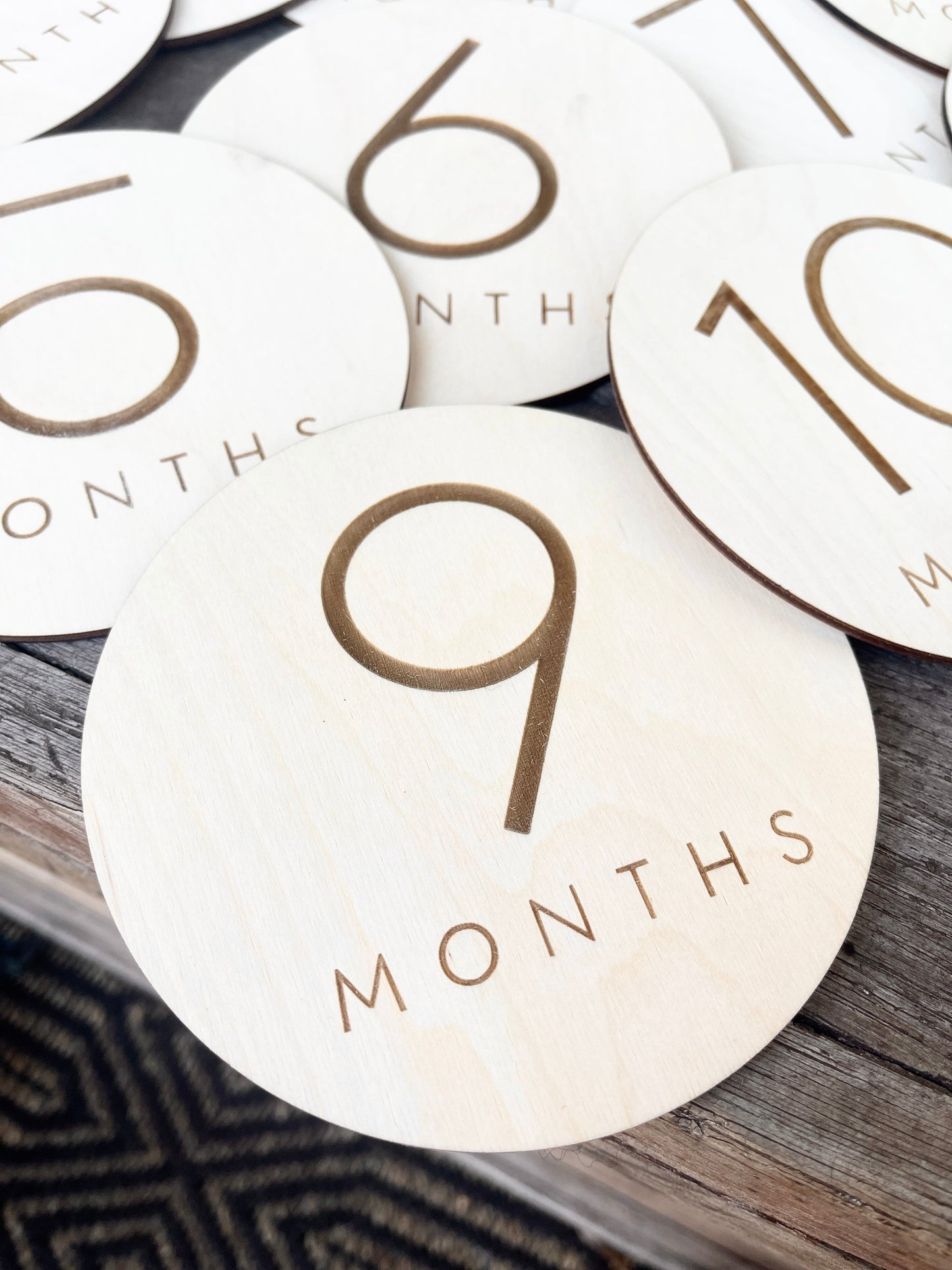 Baby Monthly Milestone Rounds Design 1