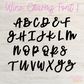 Letter Wine Charms - Font 1