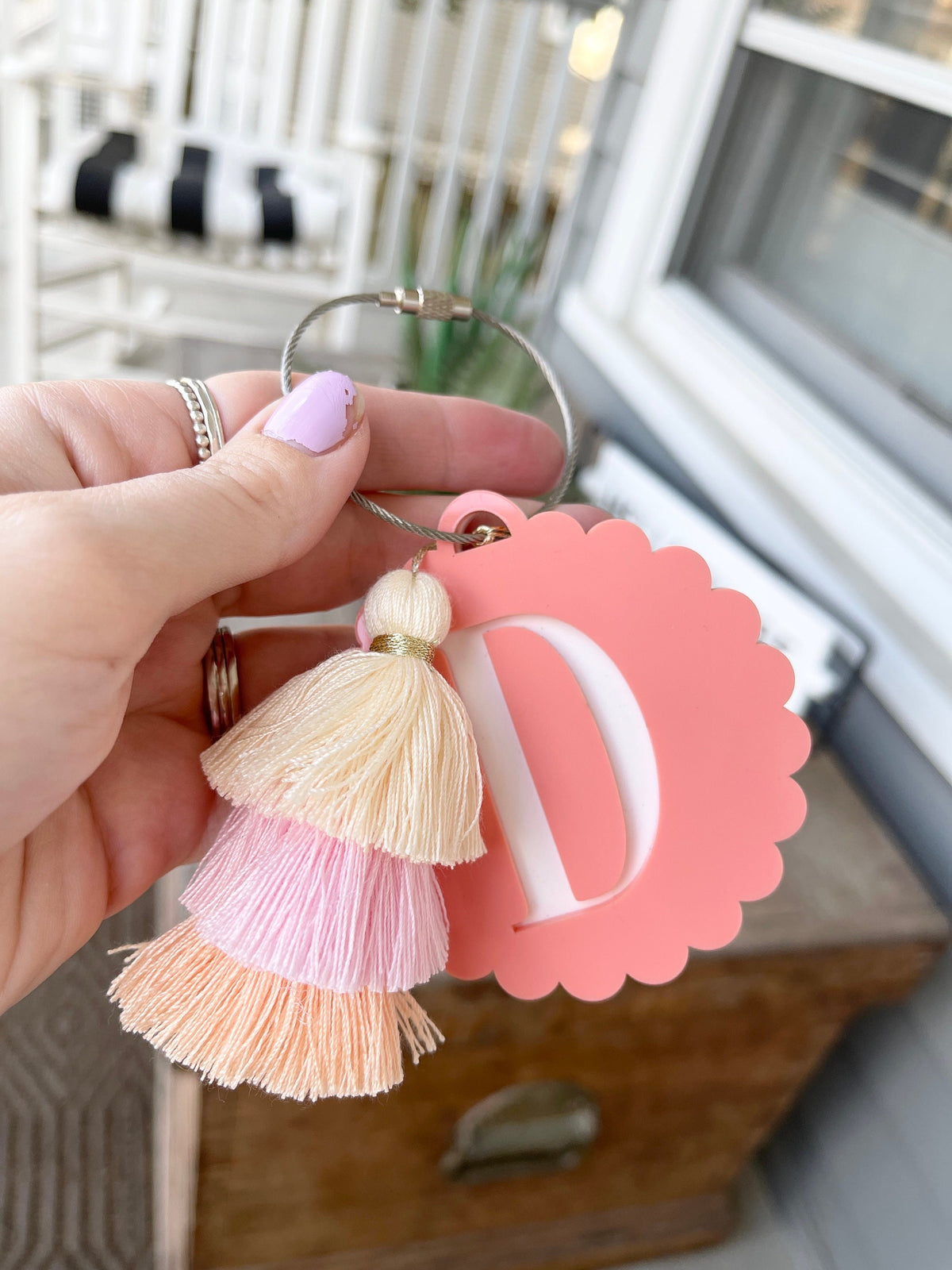 Bogg Bag Tag Personalized Bag Tag Gift for Teacher Gift for Mom Gift for Girl Monogram Bag Tag Keychain for Pool Bag Stocking Stuffer
