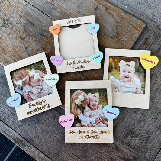 Valentine's Gift | Photo Frame Magnet | Valentine's Day Photo Magnet | Gift for Grandma | Gift for Mom | Valentine's Picture Frame | Custom