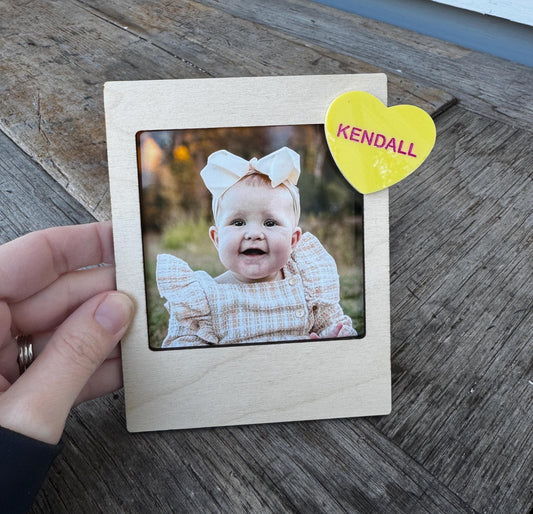 Valentine's Gift | Photo Frame Magnet | Valentine's Day Photo Magnet | Gift for Grandma | Gift for Mom | Valentine's Picture Frame | Custom